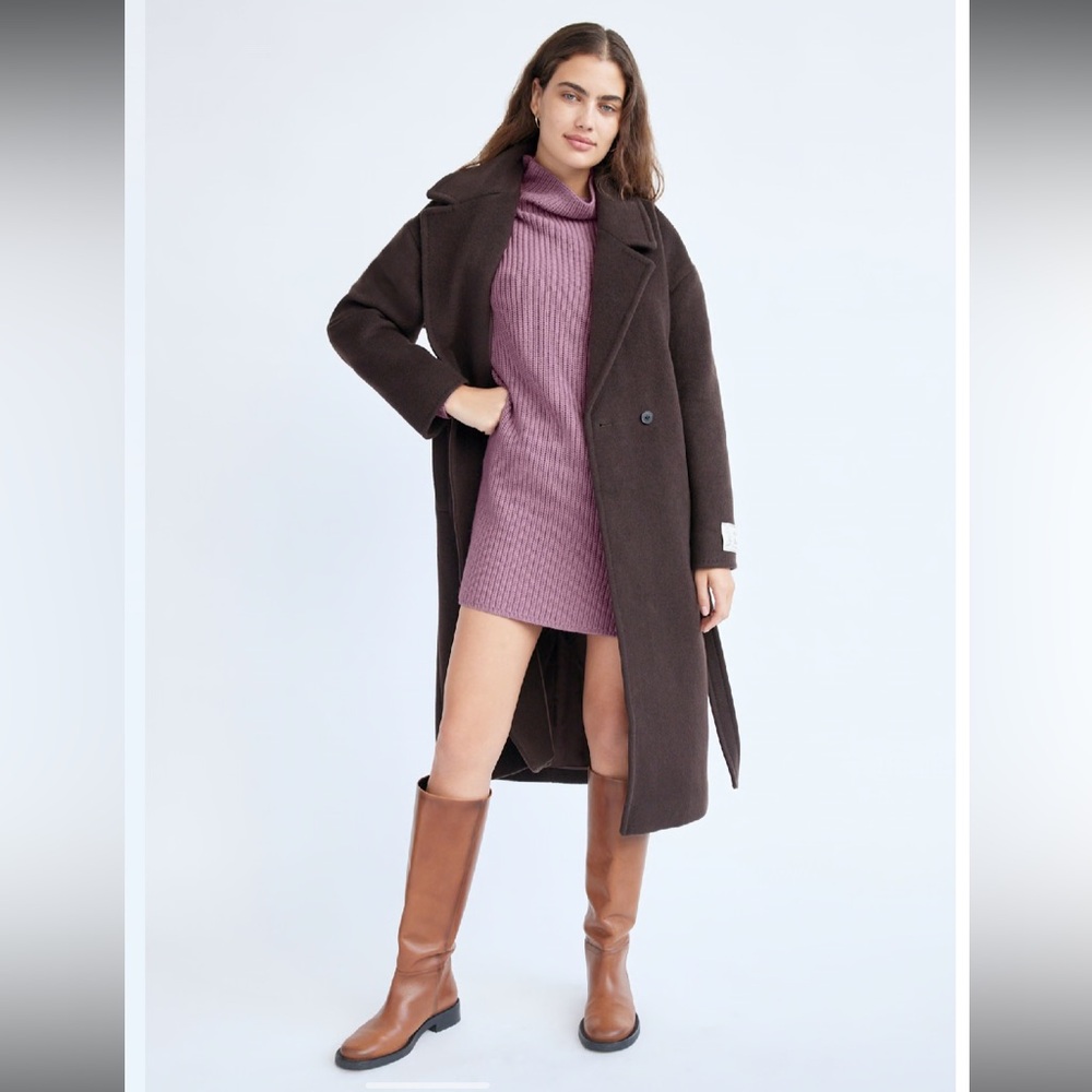 Aritzia Wilfred Montpellier Sweater Dress Soft Orchid Pink Purple